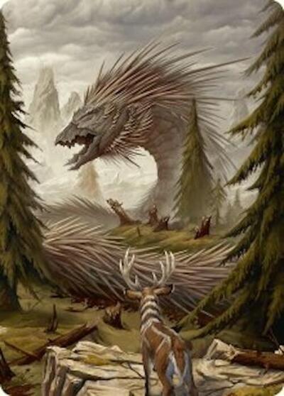 Quilled Greatwurm Art Card (44/54), Art Series: Foundations