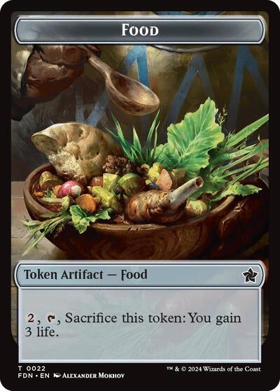 Food // Treasure Double-Sided Token, Foundations
