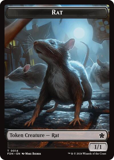Rat (0014) // Zombie Double-Sided Token, Foundations
