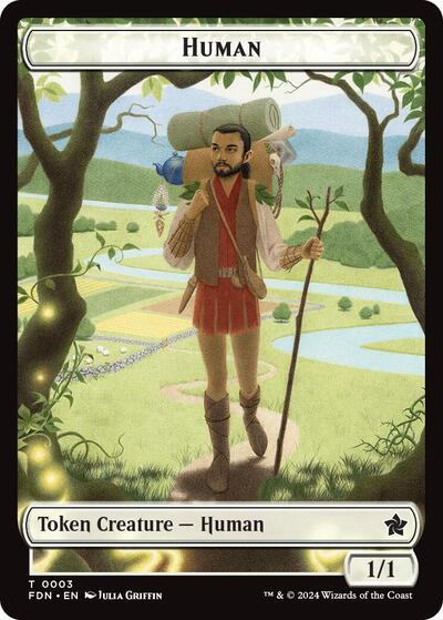 Human // Knight Double-Sided Token, Foundations