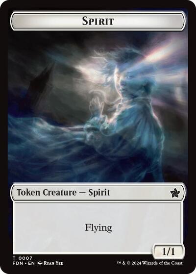 Spirit // Cat (0001) Doubled-Sided Token, Foundations
