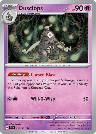 Dusclops, SV: Prismatic Evolutions