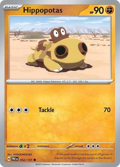 Hippopotas, SV: Prismatic Evolutions