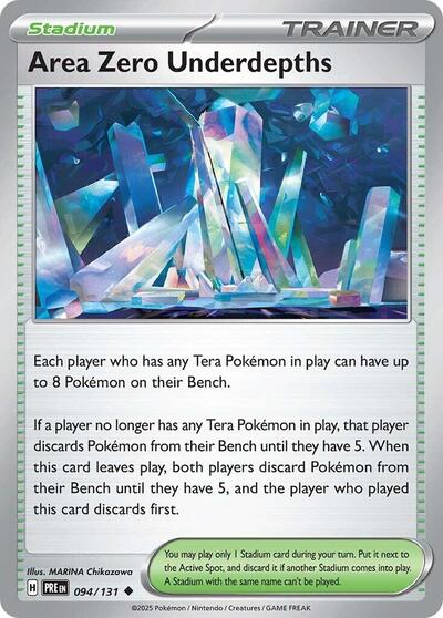 Area Zero Underdepths, SV: Prismatic Evolutions