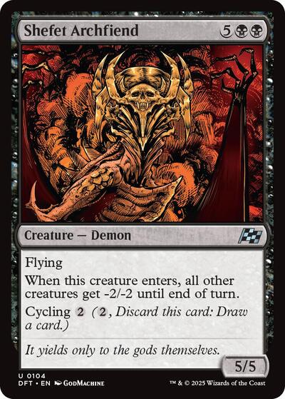 Shefet Archfiend, Aetherdrift