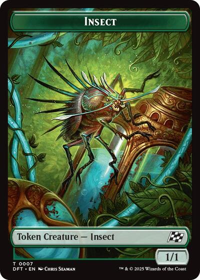 Insect // Elephant Double-Sided Token, Aetherdrift