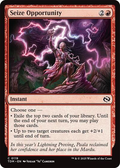Seize Opportunity, Tarkir: Dragonstorm