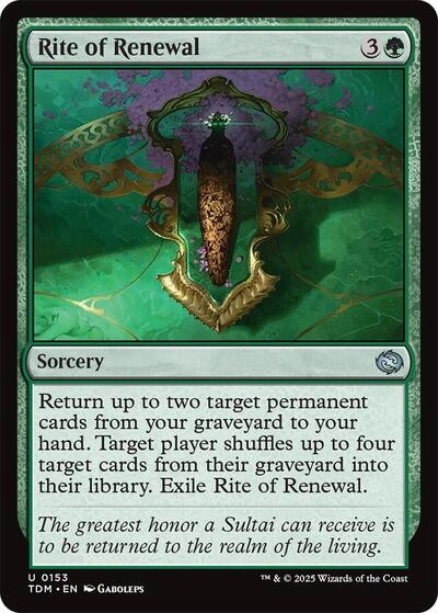 Rite of Renewal, Tarkir: Dragonstorm