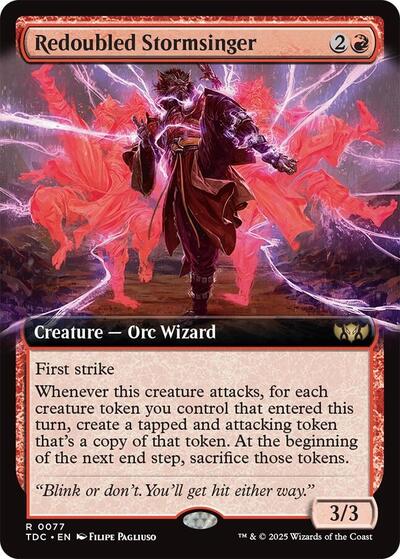 Redoubled Stormsinger (Extended Art), Commander: Tarkir: Dragonstorm