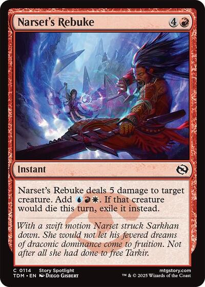Narset's Rebuke, Tarkir: Dragonstorm