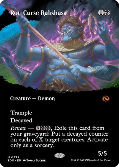 Rot-Curse Rakshasa (Borderless), Tarkir: Dragonstorm