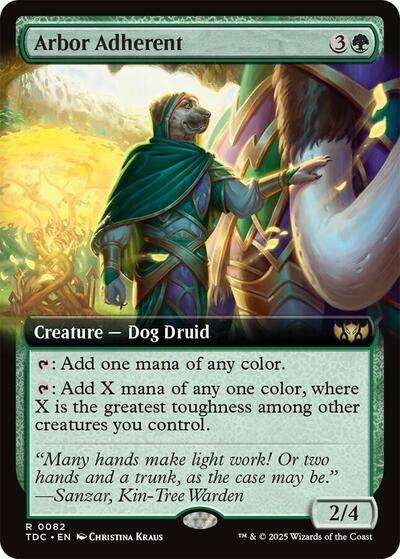 Arbor Adherent (Extended Art), Commander: Tarkir: Dragonstorm