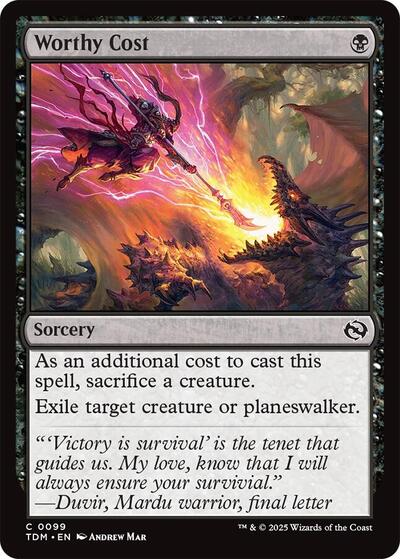 Worthy Cost, Tarkir: Dragonstorm