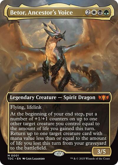 Betor, Ancestor's Voice (Borderless), Commander: Tarkir: Dragonstorm