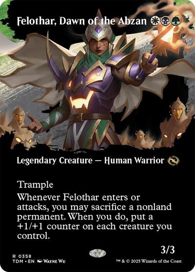 Felothar, Dawn of the Abzan (Borderless), Tarkir: Dragonstorm