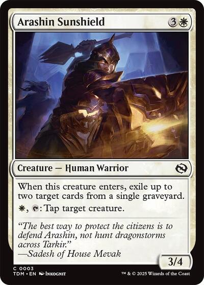 Arashin Sunshield, Tarkir: Dragonstorm