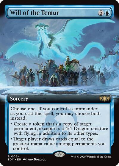 Will of the Temur (Extended Art), Commander: Tarkir: Dragonstorm