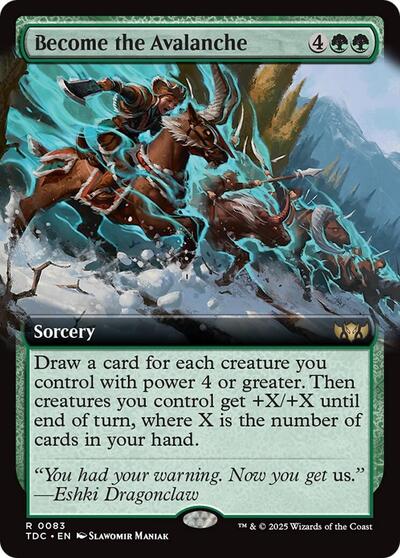 Become the Avalanche (Extended Art), Commander: Tarkir: Dragonstorm