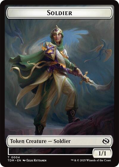 Soldier (0004) // Soldier (0005) Double-Sided Token, Tarkir: Dragonstorm