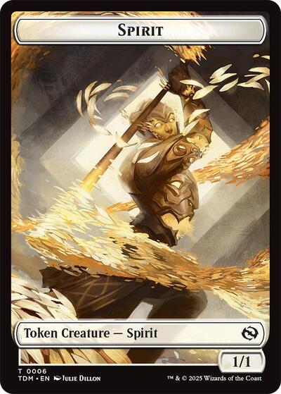 Spirit (0006) // Spirit (0007) Double-Sided Token, Tarkir: Dragonstorm