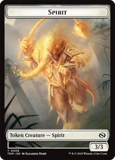 Spirit (0008) // Spirit (0009) Double-Sided Token, Tarkir: Dragonstorm