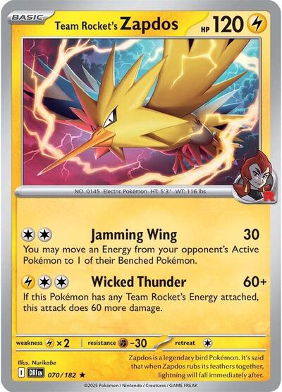 Team Rocket's Zapdos, SV10: Destined Rivals