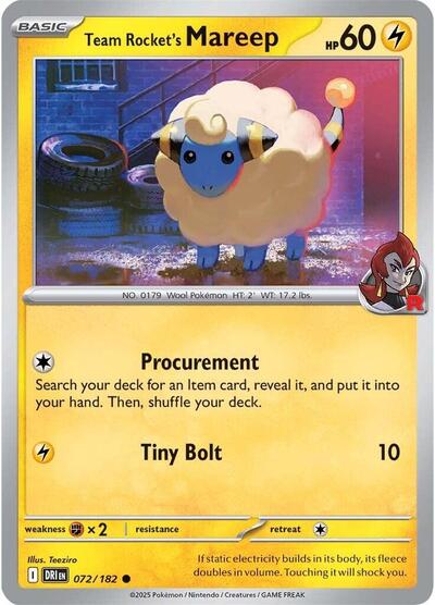 Team Rocket's Mareep, SV10: Destined Rivals