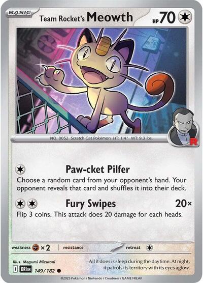 Team Rocket's Meowth, SV10: Destined Rivals
