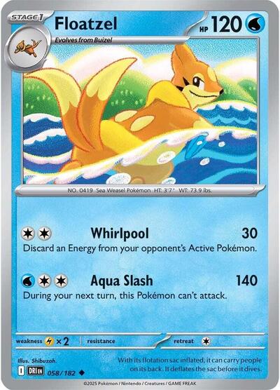 Floatzel, SV10: Destined Rivals