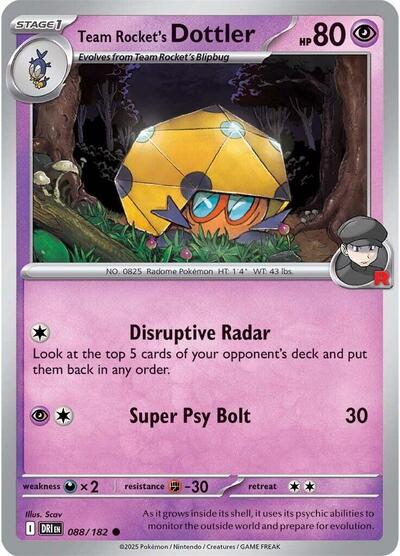 Team Rocket's Dottler, SV10: Destined Rivals