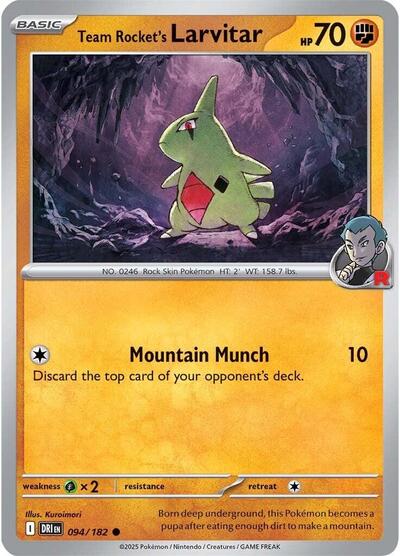 Team Rocket's Larvitar, SV10: Destined Rivals
