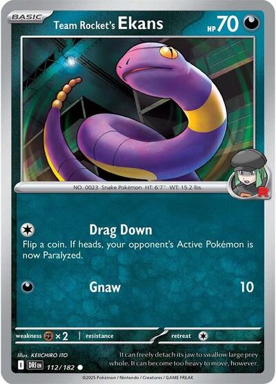 Team Rocket's Ekans, SV10: Destined Rivals