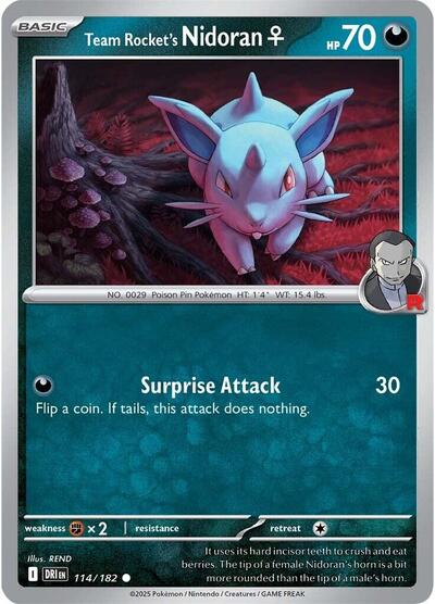 Team Rocket's Nidoran F, SV10: Destined Rivals