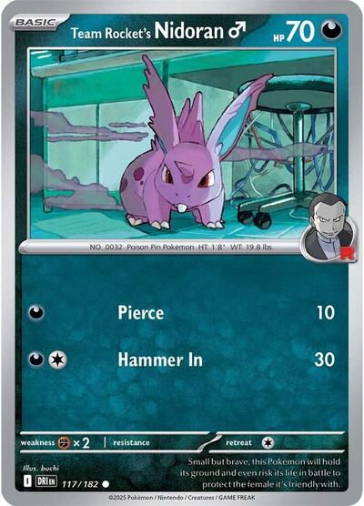 Team Rocket's Nidoran M, SV10: Destined Rivals