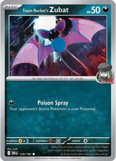 Team Rocket's Zubat, SV10: Destined Rivals
