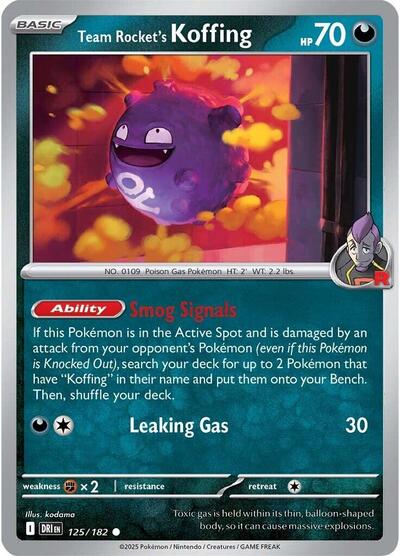 Team Rocket's Koffing, SV10: Destined Rivals