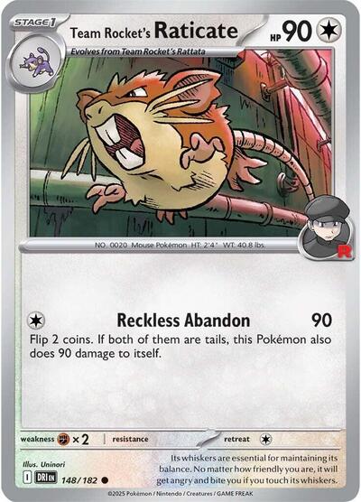 Team Rocket's Raticate, SV10: Destined Rivals