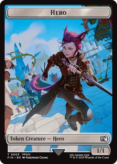 Hero (0003) // Copy (0001) Double-Sided Token, FINAL FANTASY