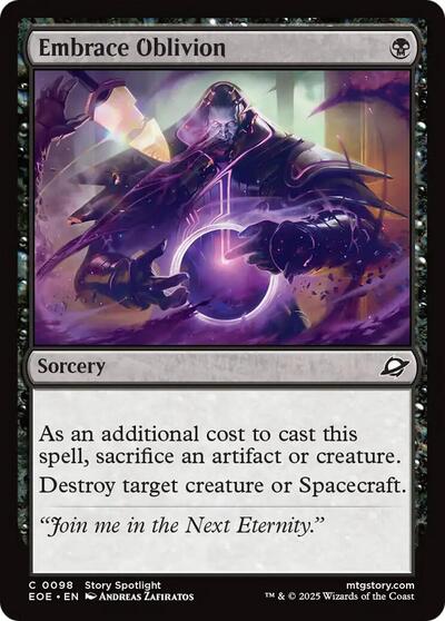 Embrace Oblivion, Edge of Eternities