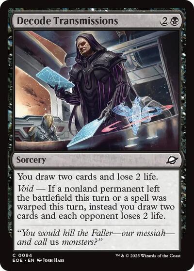 Decode Transmissions, Edge of Eternities