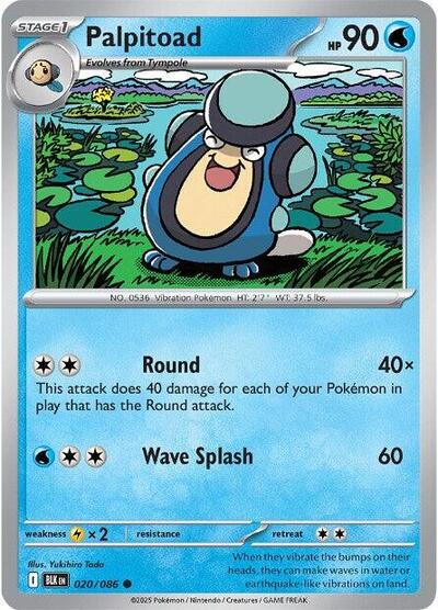 Palpitoad, SV: Black Bolt