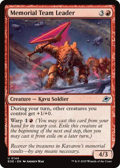 Memorial Team Leader, Edge of Eternities