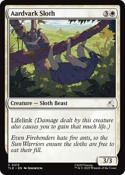 Aardvark Sloth (0212), Avatar: The Last Airbender: Eternal-Legal
