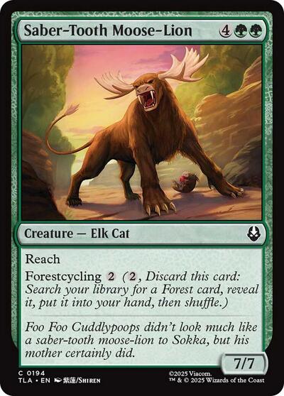 Saber-Tooth Moose-Lion, Avatar: The Last Airbender