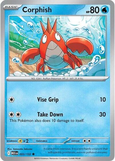 Corphish, ME01: Mega Evolution
