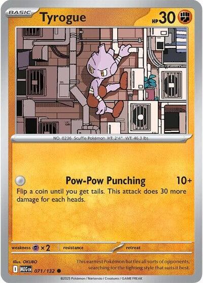 Tyrogue, ME01: Mega Evolution