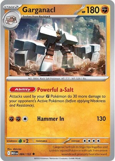 Garganacl, ME01: Mega Evolution