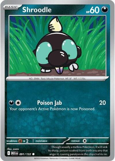 Shroodle, ME01: Mega Evolution