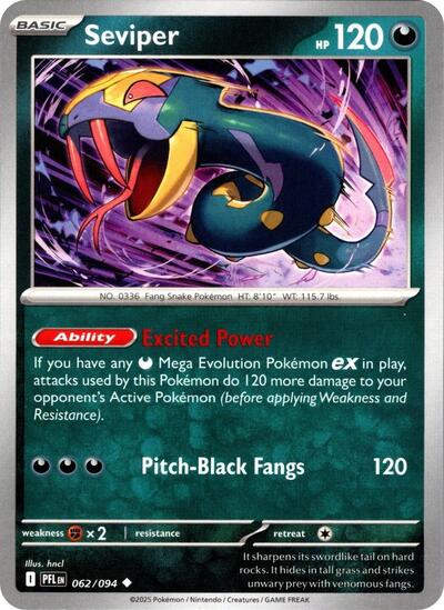 Seviper, ME02: Phantasmal Flames