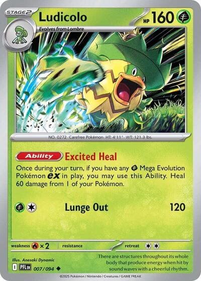 Ludicolo, ME02: Phantasmal Flames